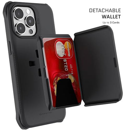 Exec iPhone 15 Pro Max Wallet Case (iPhone 15 Pro Max / Black)