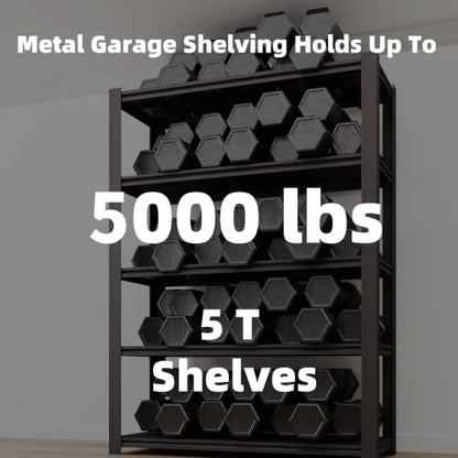 5 Tier Heavy Duty Garage Shelving (5T 55" W x 24" D x 84" H)