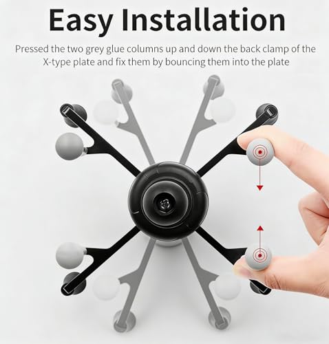 Tablet Mount Holder with U (U-bolt Base for Rails 0.5'' to 1.25'' in Diameter)