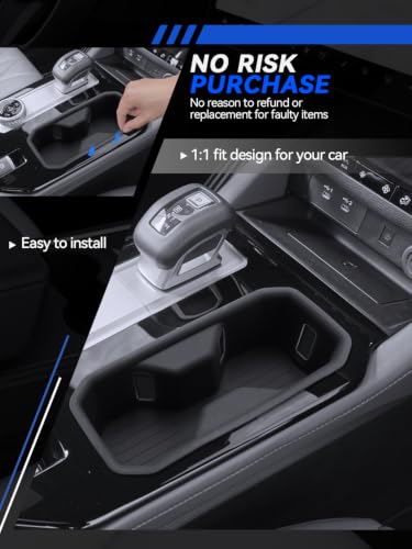 for Outlander Center Console Organizer& Cup Holder& Wirless Mats 2025 2026 Mitsubishi Outlander ES (for 2025-2026 Outlander)