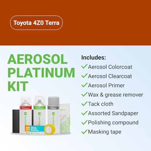 Car Paint Touch Up Spray Kit (Aerosol Spray - Platinum Kit / Terra)