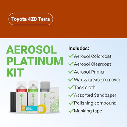 Car Paint Touch Up Spray Kit (Aerosol Spray - Platinum Kit / Terra)