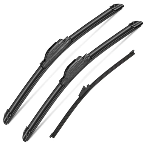 3Pcs Windshield Wiper Blades Replacement for Kia Soul 2020 2021 2022 2023 2024 2025 Premium All Weather Front Rear Wipers Set (24''+20''+11''(Kia Soul 2020-2025))