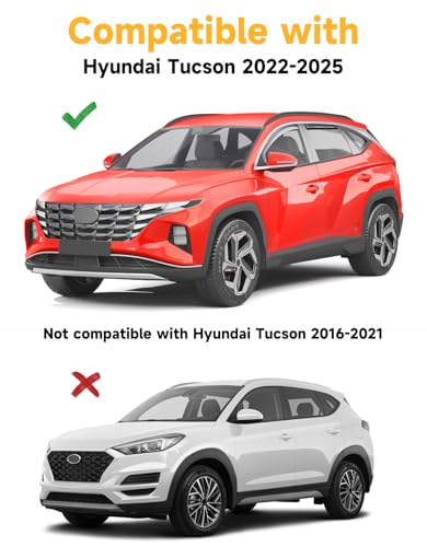 in Channel Window Visors Rain Guards for Hyundai Tucson 2022 (Fit for 2022-2026 Hyundai Tucson)
