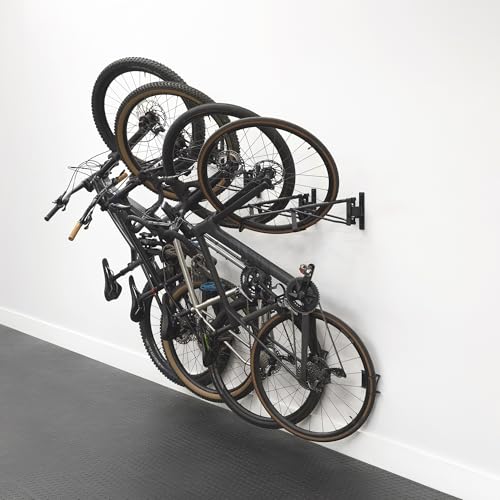 Swivel Bike Wall Mount (4 Pack / 2 Mountain Bike & 2 Road/Gravel)