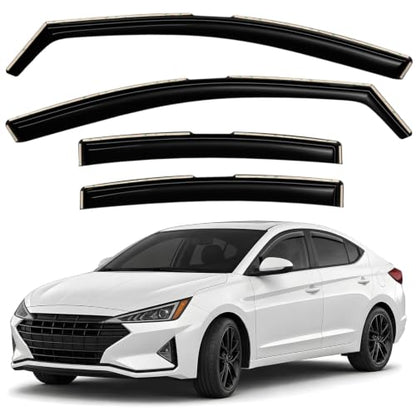 Window Deflectors Smoke Tinted in (For Elantra 17-20)