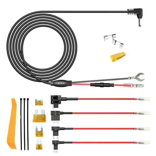 Radar Detector Rearview Mirror Rod Mount and Radar Power Cord Hardwired Kit (For Cobra Radar Models)