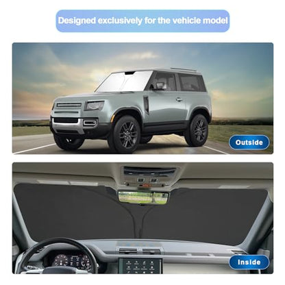 for 2020 2024 2025 2026 Land Rover Defender Windshield Sunshade 2022 (2020-2024 2025 2026 Defender)