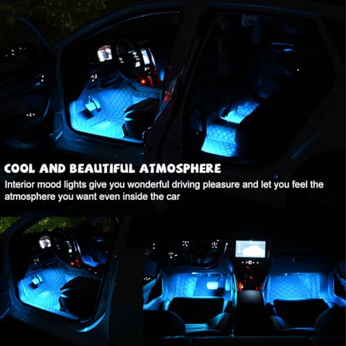Car LED Strip Light (Cigarette Lighter / Ice Blue)