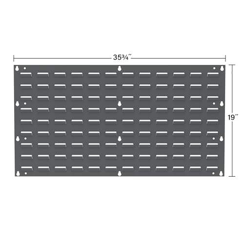 30636 Louvered Steel Wall Mount Panel Garage Organizer for Hanging AkroBin Storage Bins (Beige / 36-Inch W x 19-Inch H)