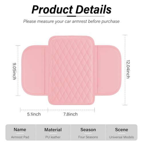 Car Center Console Cover (pink)