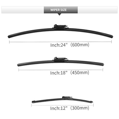 Front and Rear Windshield Wipers for BMW X1 2009 (For BMW X1 / 2009-2015)