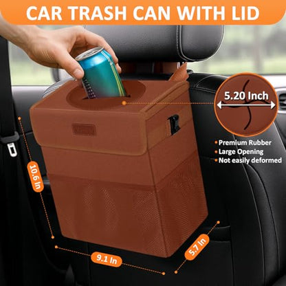 Car Trash Can (2.2 Gallons / Brown)