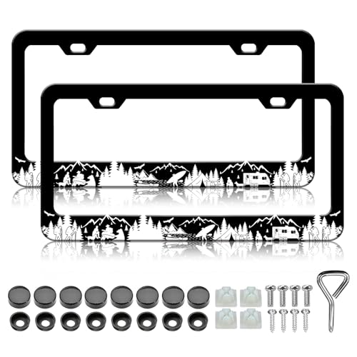 Camping License Plate Frames (Camping)