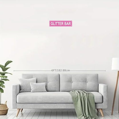GLITTER BAR SPACE Metal Tin Street Sign Bar Cafe Garage Cave Home Room Wall Bathroom Farmhouse Garden Porch Patio Decor (GLITTER BAR)