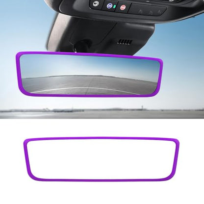 Car Rear View Mirror Protector Frame (Purple-1PCS)