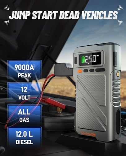 9000A Jump Starter with Air Compressor (9000A)