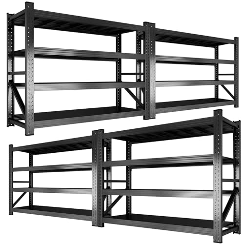 Metal Garage Shelving Unit (4-Tier,59" W x 24" D x 59" H)