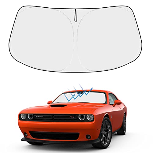 Custom Fit Car Windshield Sun Shade for 2015 (2015-2023 Dodge Challenger)