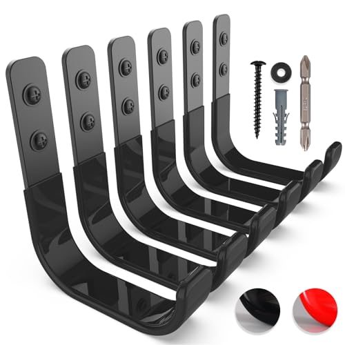 Garage Hooks 4 Inch (Black)