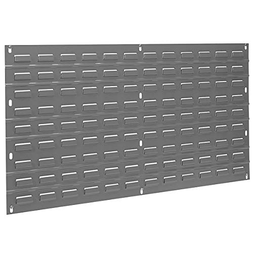 30136 Heavy Duty Wall Mount Garage Storage Steel Louvered Panel (Grey / 36-Inch W x 19-Inch H)