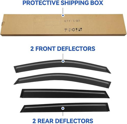Window Visors Rain Guards for 2020 2021 2022 2023 2024 2025 Subaru Outback (2020-2025 Subaru Outback)
