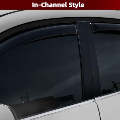 in Channel Rain Guards Fit for Mercedes (For 2008-2014 W204 C Class Sedan)
