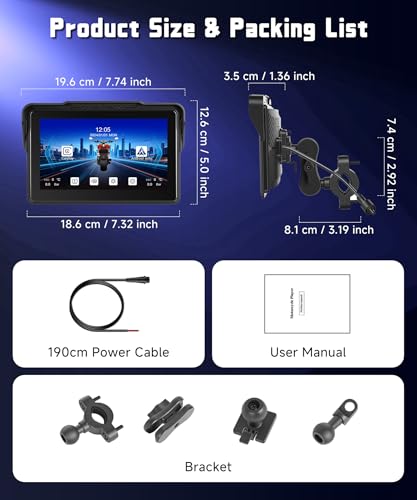 7 Inch Motorcycle CarPlay Screen
