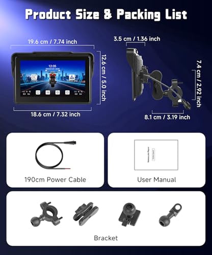 7 Inch Motorcycle CarPlay Screen