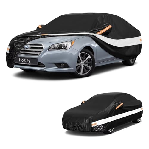 10 Layers Sedan Car Cover Custom Fit for Subaru Legacy (Black Gray / Custom Fit for Subaru Legacy)