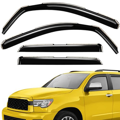 Extra Durable Window Deflectors in (For Toyota Sequoia 08-22)