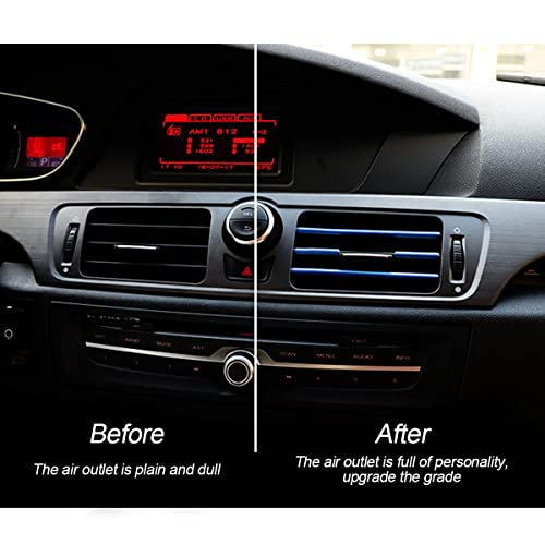 Car Air Conditioner Decoration Strip for Vent Outlet (Blue)