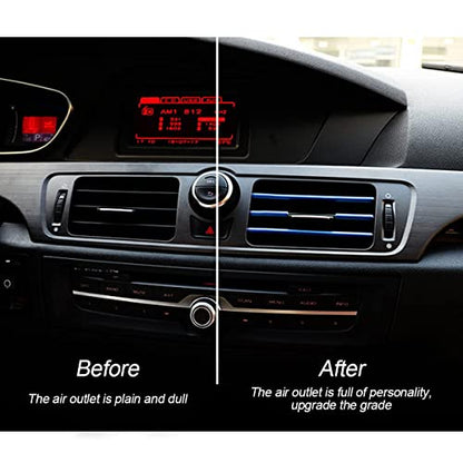 Car Air Conditioner Decoration Strip for Vent Outlet (Blue)