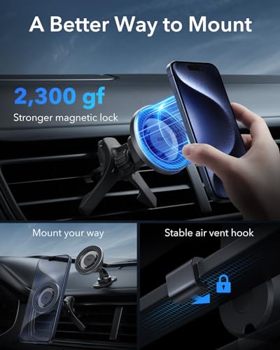 for MagSafe Car Mount (Carbon Fiber Black)