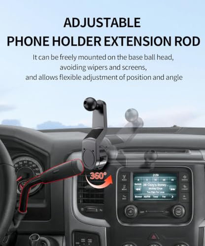 Car Phone Holder for Dodge Ram 1500 (for 2013-2018 Ram 1500 2500 3500)