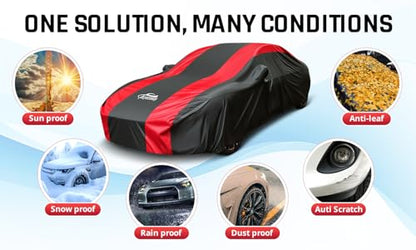 Outdoor Car Cover Waterproof All Weather Size C4 (Universal Fit - 1-C4 Sedan Length 194-203 inch)