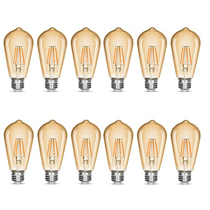 LED Edison Bulb 4W (Amber Warm / Pack of 12)