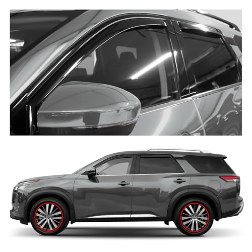 Window Deflectors Smoke Tinted in (For Pathfinder 22-26)
