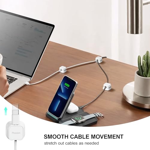 6 Pack Magnetic Cable Clip Organizer Cord Holder (Pack of 6)