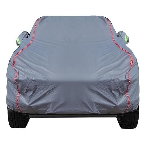 Waterproof Zipper Doors Pickup Car Cover (Gray / C-8 Apply-Pickup - Body Length 213"to 237")