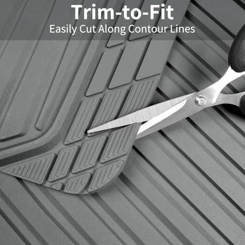 Heavy Duty Sporty Rubber Car Mats (gray)