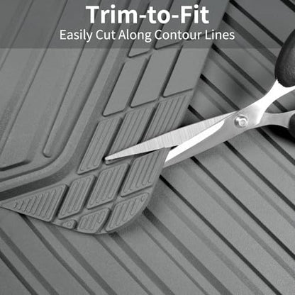Heavy Duty Sporty Rubber Car Mats (gray)