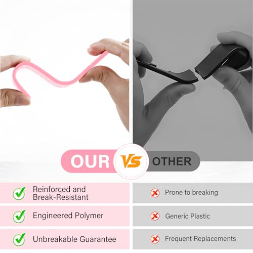 Universal 2 Pack Car Seat Headrest Purse Hook (2pc / Pink Checkered)