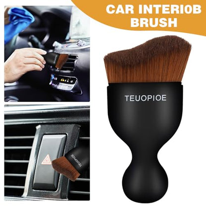 Car Detailing Brush for Interior Dusting and Air Vents (Bronze)
