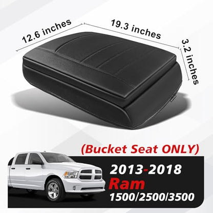 Armrest Cover for Ram1500 (3) 13-18 |Ram1500/2500/3500| Bucket Seat, +Thick)