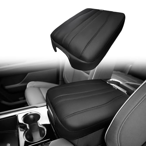 Armrest Cover for Silverado Sierra 2019 (16) 25+ |Yukon&Tahoe&Suburban| Black, Regular)