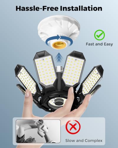 Garage Lights w (8+1 Panels - 4 Pack)