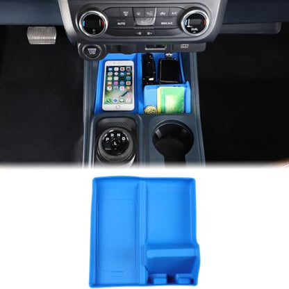 Center Console Shifter Storage Tray for Ford Maverick 2022 (Blue)