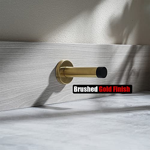 Door Stopper Gold (4 Pack / Gold & Black Tip)