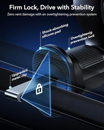 OmniLock Qi2.2 25W Certified MagSafe Car Mount Charger with Cryoboost